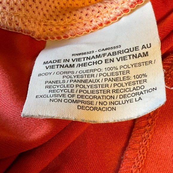 Nike Orange Athletic Men's Shorts - Picture 4 of 5